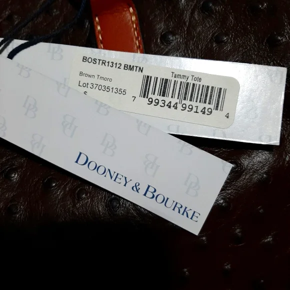 DOONEY & BOURKE Embossed Ostrich Print Tammy Tote